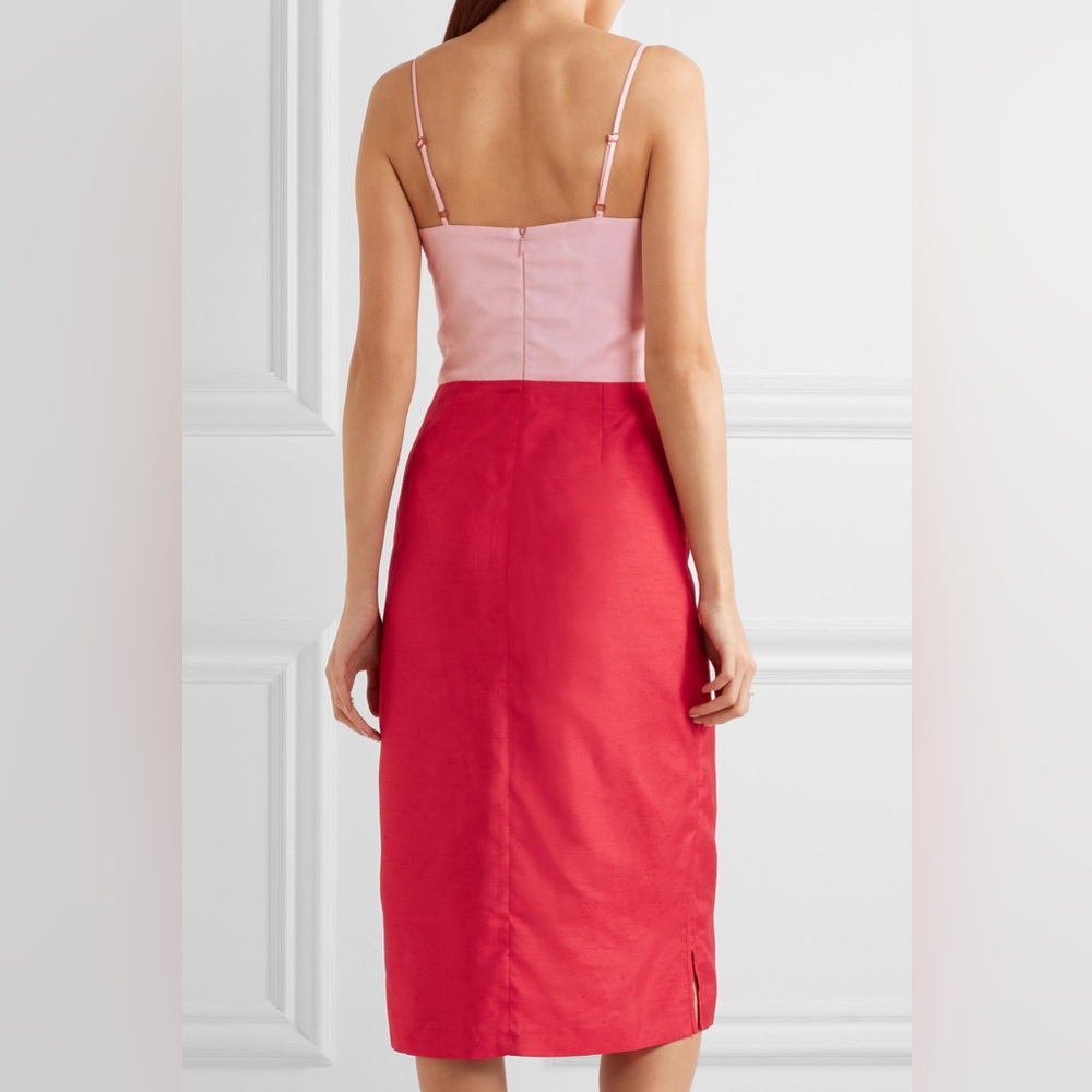 STAUD Pink Red Enzo Two Tone Dress size XS - Picture 5 of 13